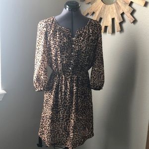 Charming Charlie animal print dress/tunic